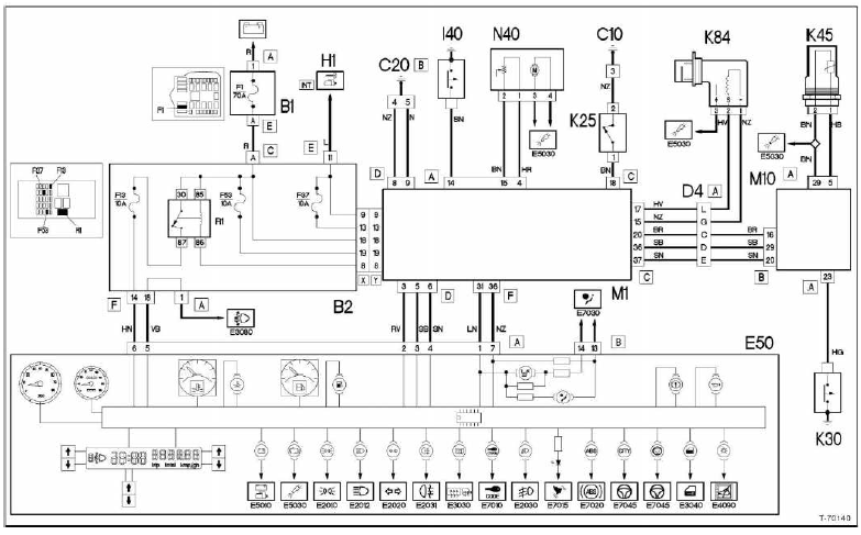 Schaltplan Fiat Panda 169 - Wiring Diagram
