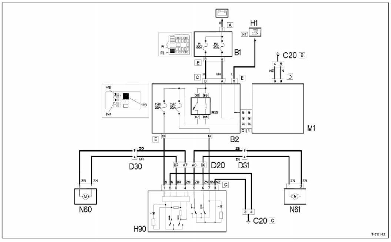 Schaltplan Fiat Panda 169 - Wiring Diagram