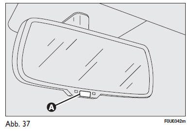 Fiat Punto. Elektrochromatischer rückspiegel