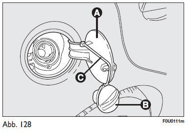 Fiat Punto. Tankfüllung