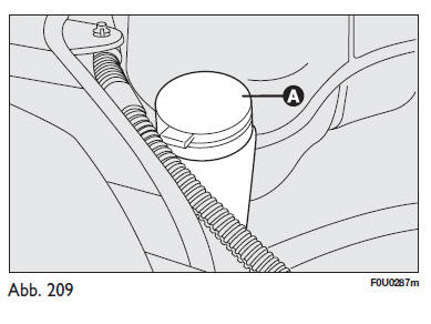 Fiat Punto. Scheiben- und scheinwerferwaschflüssigkeit