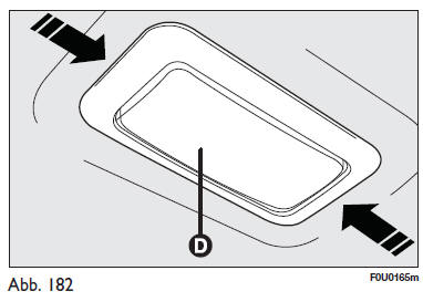 Fiat Punto. Beleuchtung des make-up-spiegels