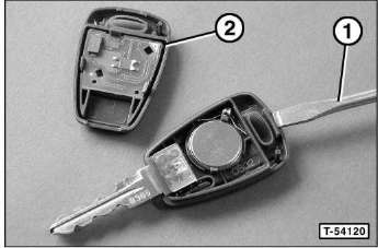 Zundschlussel/fernbedienung: batterie wechseln