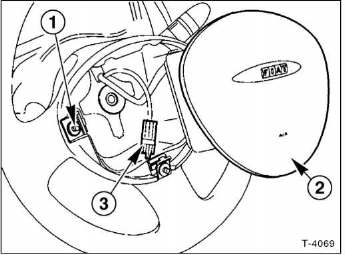 Airbag-einheit am lenkrad aus-und einbauen