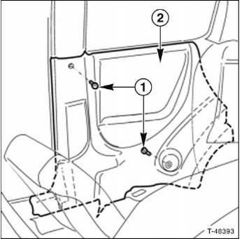 Seitenverkleidung unten im fond aus- und einbauen