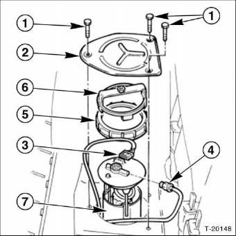 Kraftstoffpumpe/tankgeber aus- und einbauen