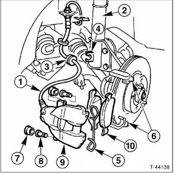 Bremssattel vorn aus- und einbauen